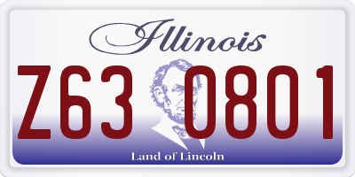 IL license plate Z630801