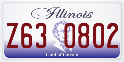 IL license plate Z630802