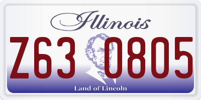 IL license plate Z630805