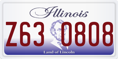 IL license plate Z630808