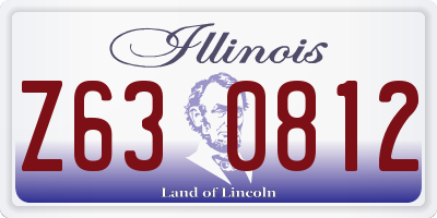 IL license plate Z630812