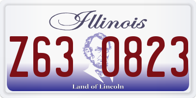 IL license plate Z630823