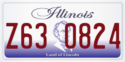 IL license plate Z630824