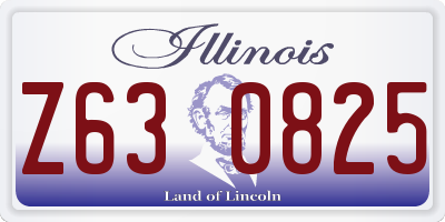 IL license plate Z630825