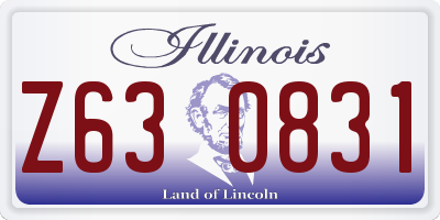 IL license plate Z630831
