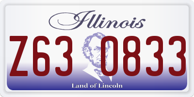 IL license plate Z630833