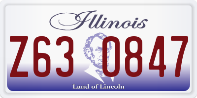 IL license plate Z630847
