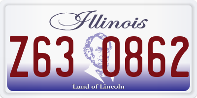 IL license plate Z630862