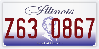 IL license plate Z630867