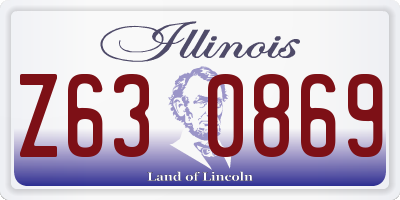IL license plate Z630869