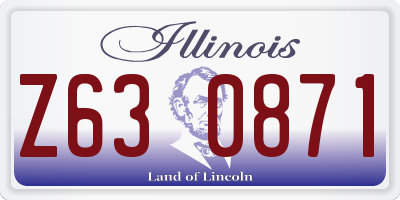 IL license plate Z630871
