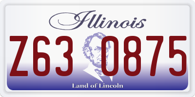 IL license plate Z630875