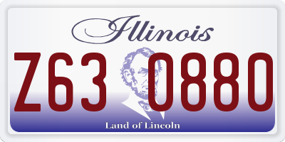 IL license plate Z630880