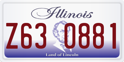 IL license plate Z630881