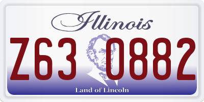 IL license plate Z630882