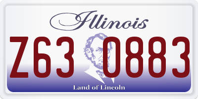 IL license plate Z630883