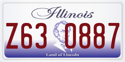 IL license plate Z630887