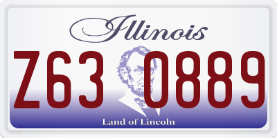IL license plate Z630889