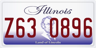 IL license plate Z630896