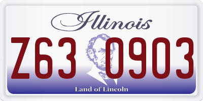 IL license plate Z630903