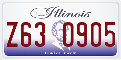 IL license plate Z630905