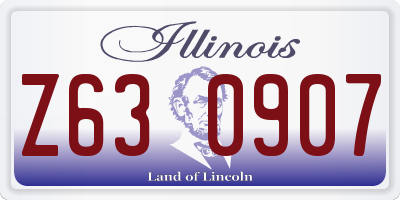 IL license plate Z630907