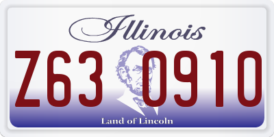 IL license plate Z630910