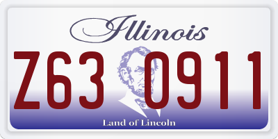IL license plate Z630911