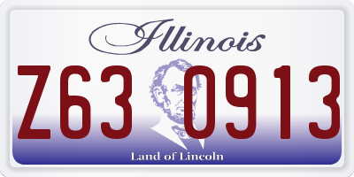 IL license plate Z630913