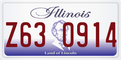 IL license plate Z630914