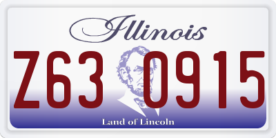IL license plate Z630915