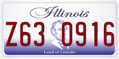IL license plate Z630916