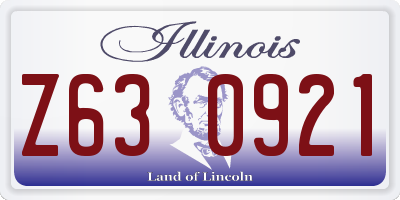 IL license plate Z630921