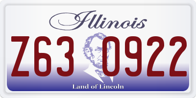IL license plate Z630922