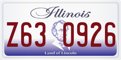 IL license plate Z630926