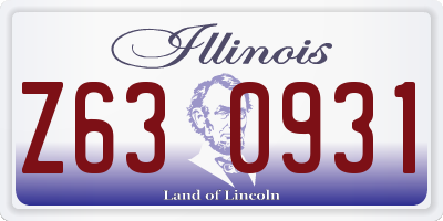IL license plate Z630931