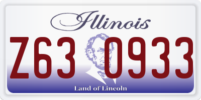 IL license plate Z630933