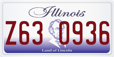 IL license plate Z630936