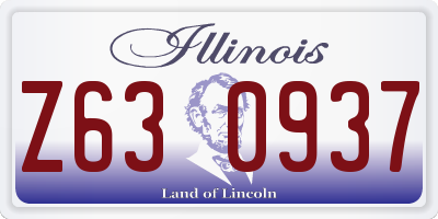 IL license plate Z630937