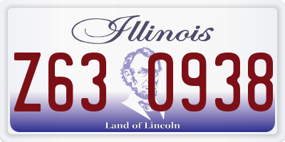 IL license plate Z630938