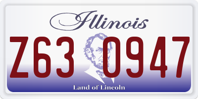 IL license plate Z630947