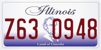 IL license plate Z630948