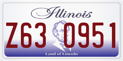 IL license plate Z630951