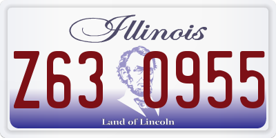 IL license plate Z630955