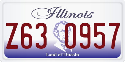 IL license plate Z630957