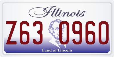 IL license plate Z630960