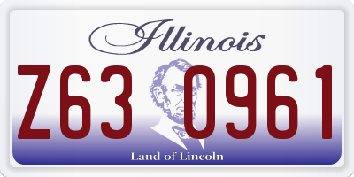 IL license plate Z630961