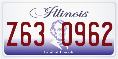 IL license plate Z630962