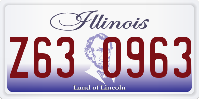 IL license plate Z630963