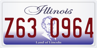 IL license plate Z630964